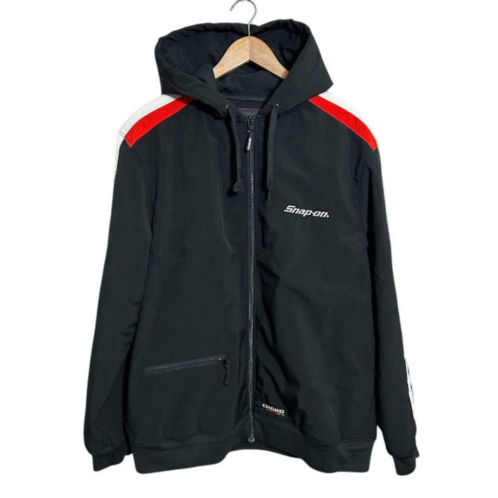 Snap-On Men's Jacket L Black Full-Zip by Choko Authentics Fleece Lined